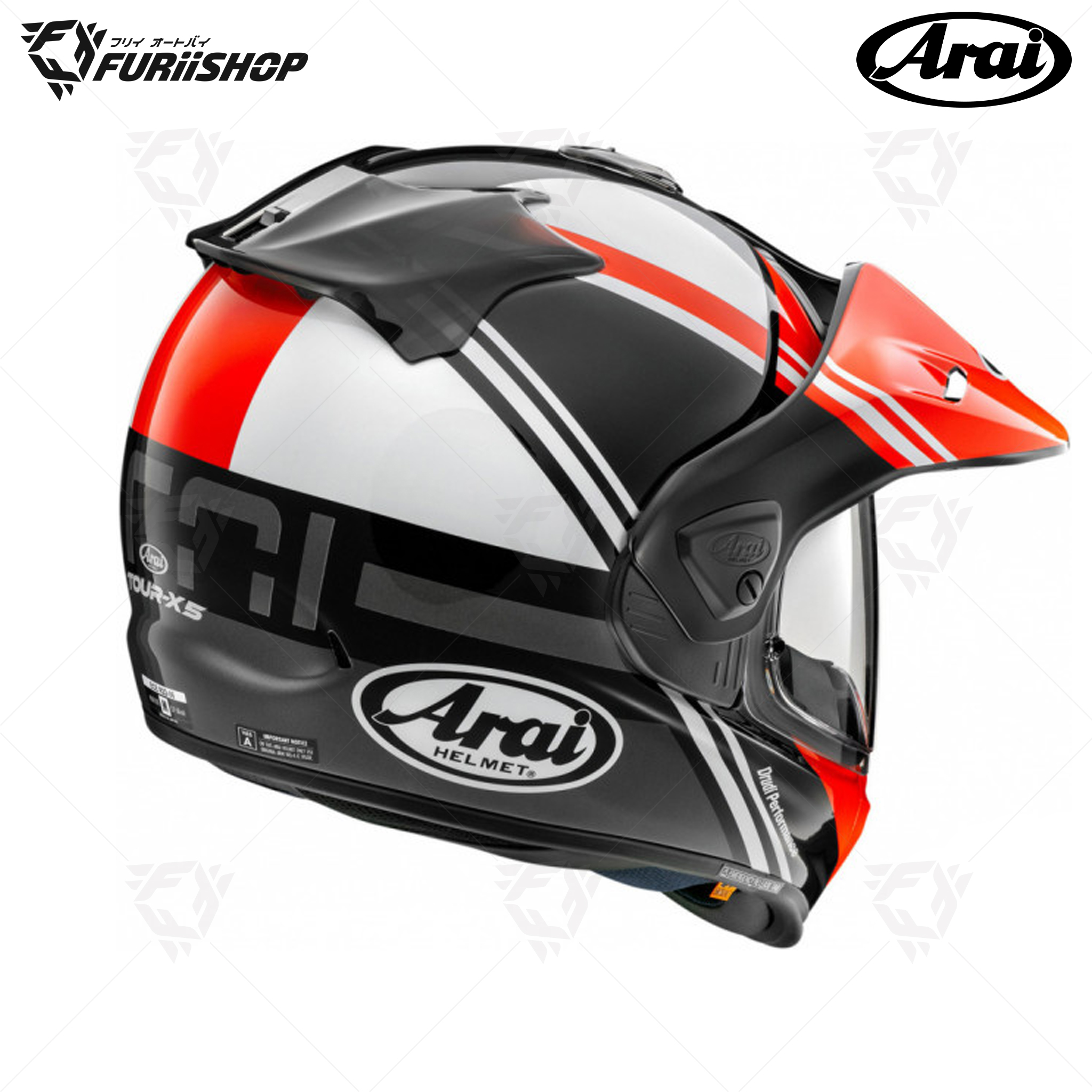 หมวกกันน็อคเต็มใบ Arai : Tour-X5 Cosmic Red