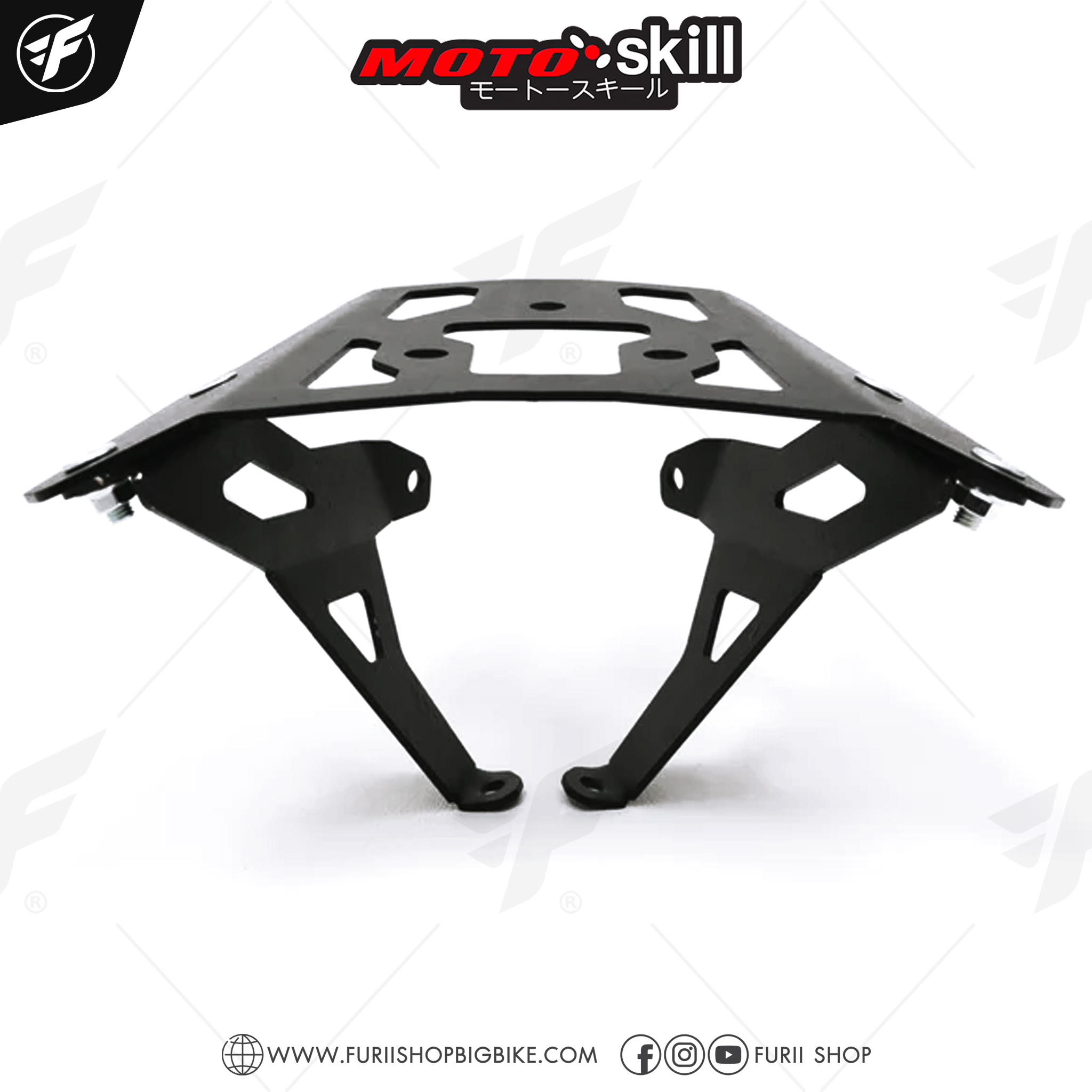 แร็คท้าย MOTOSKILL Top Rack สำหรับ Kawasaki ER 6N