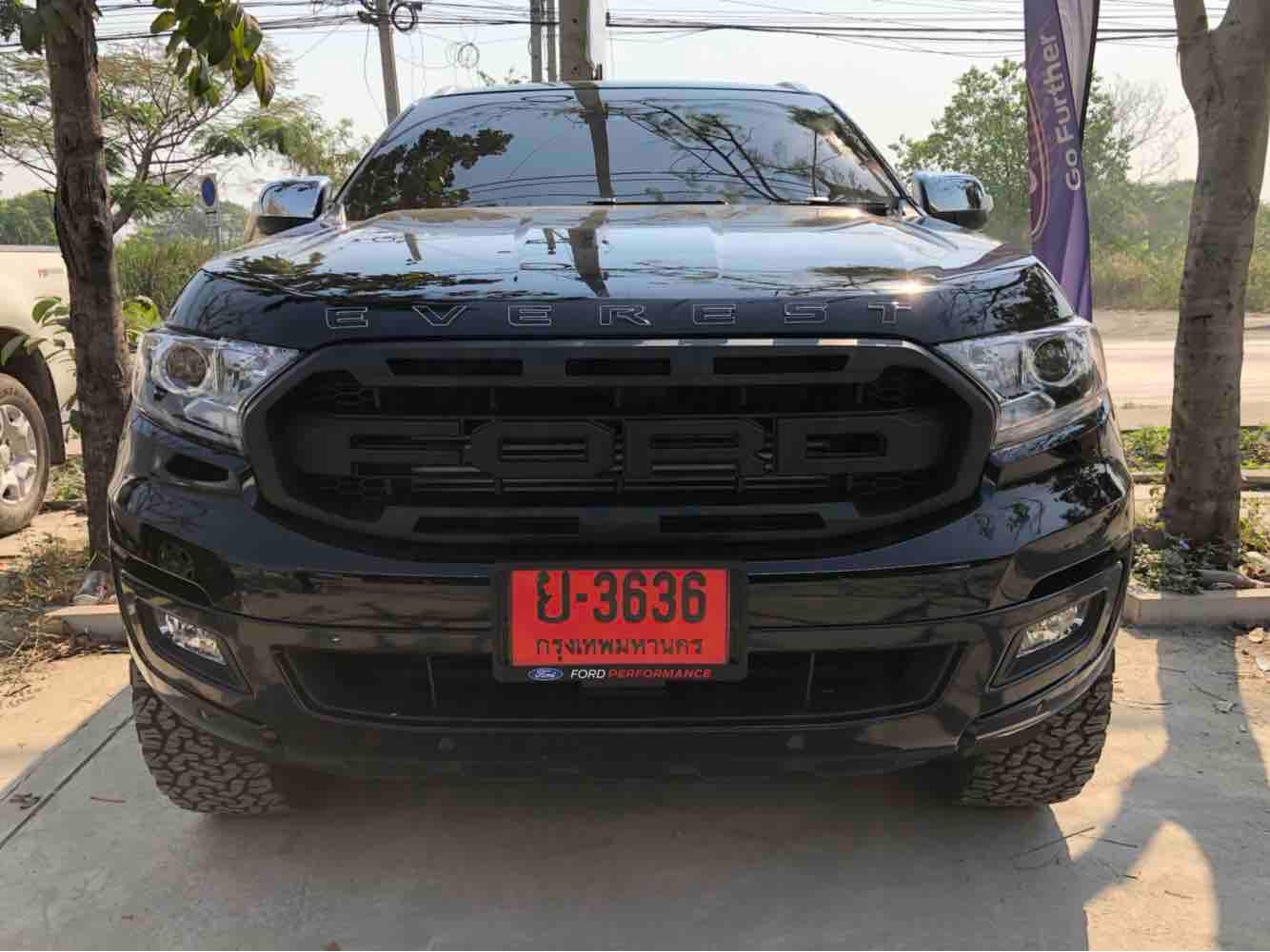 กระจังทรง Raptor ใส่ Everest 2019 2.0 Bi Turbo