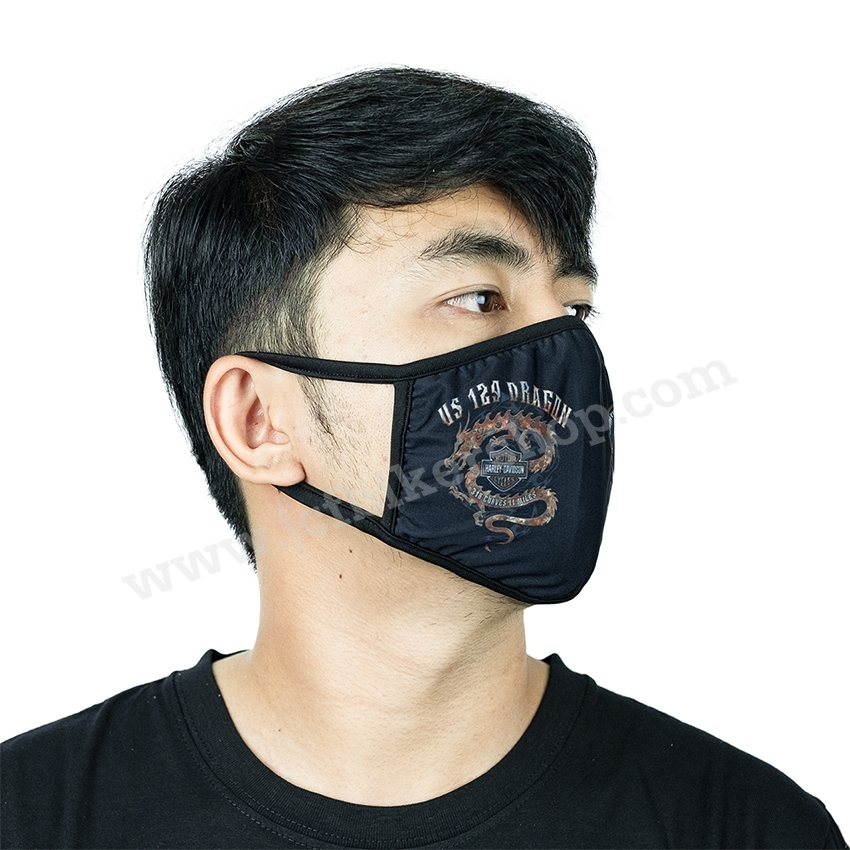 ผ้าปิดจมูกลายHDกันมลภาวะผ้านาโนแห้งไวมีที่เปลี่ยนแผ่นกรองลวดลายคมชัด #12