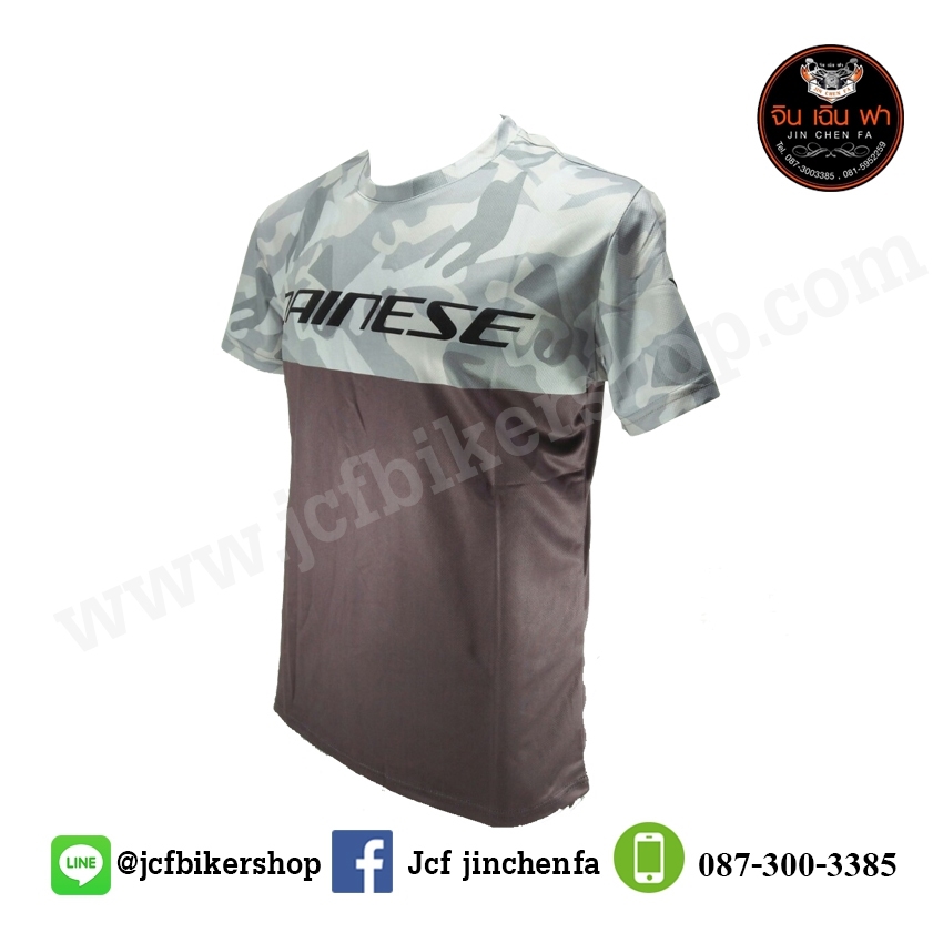 เสื้อยืดแขนสั้น ลายพรางเทา JT-558 เนื้อผ้าโพลีเอสเตอร์สแปนเด็กซ์ นุ่มลื่นแห้งไว ซับเหงื่อ สวมใส่สบาย