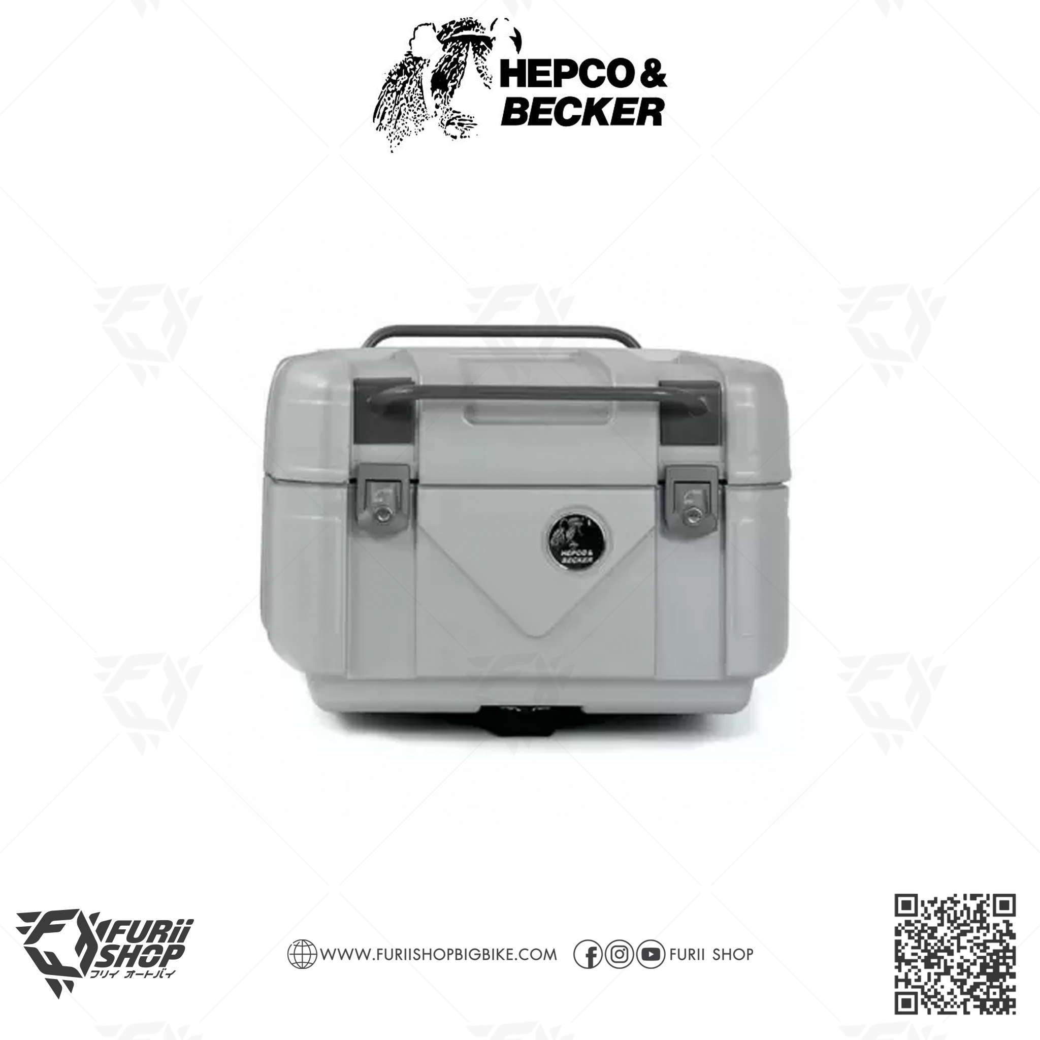 กล่องหลัง HEPCO & BECKER : Gobi Top Case 42L. Dark Grey