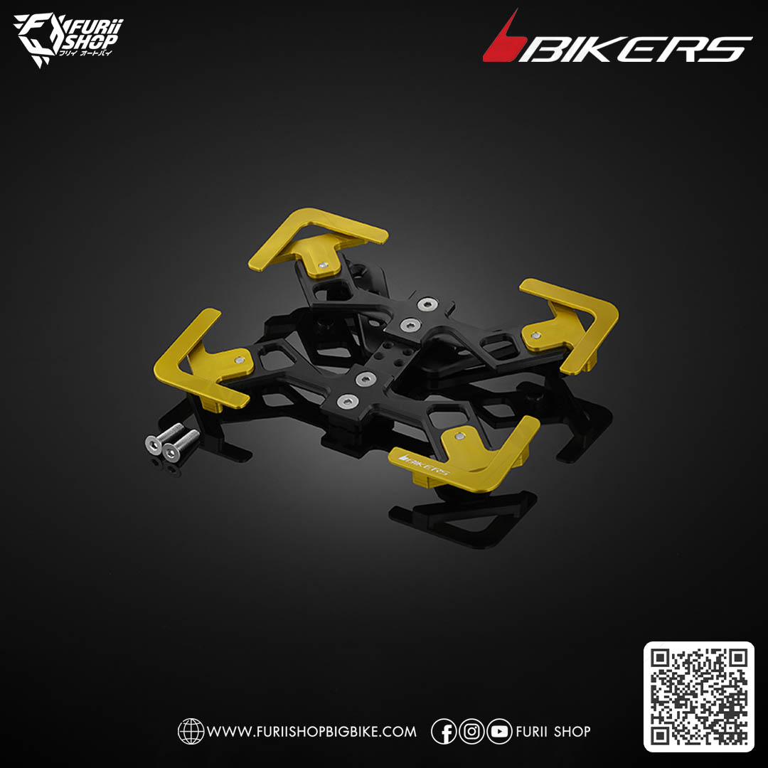 กรอบป้ายทะเบียน รุ่นพรีเมียม 02 Bikers Premium Rear License Support 02 (L0013) : for Lambretta G350