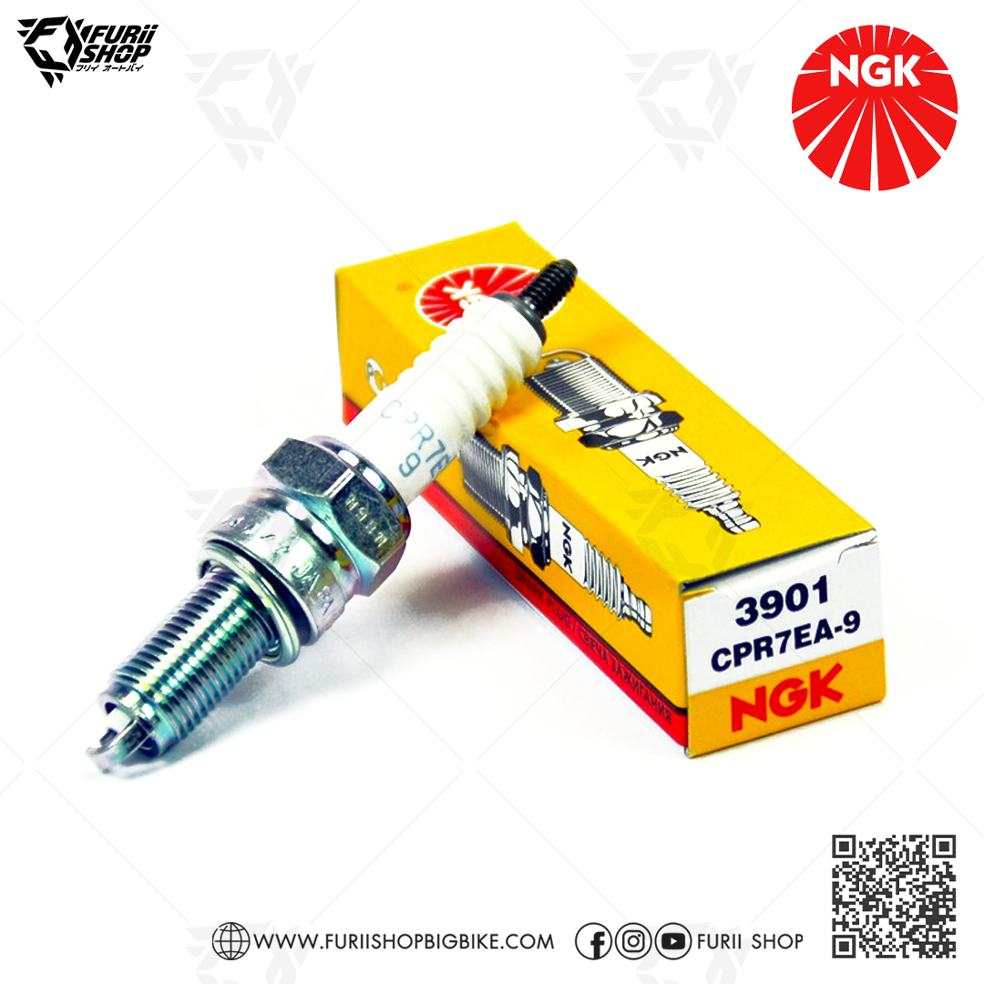 หัวเทียน NGK รุ่น NICKEL STANDARD ขั้ว NICKEL ( CPR7EA-9 ) ใช้สำหรับ Click 110i/125i/150i / Airblade-i / PCX / Bolt / SCR950 / Shooter / NEX / LET’S / Smash 115i / Vulcan 900