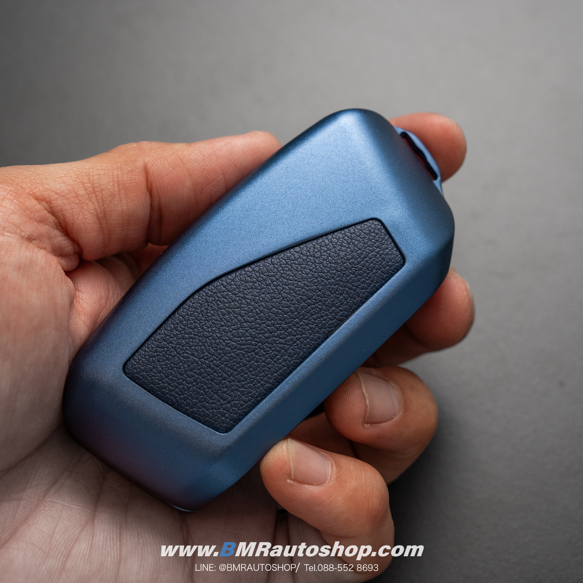 เคสกุญแจอลูมิเนียม+หนังแท้ สำหรับ BMW รุ่น AC227