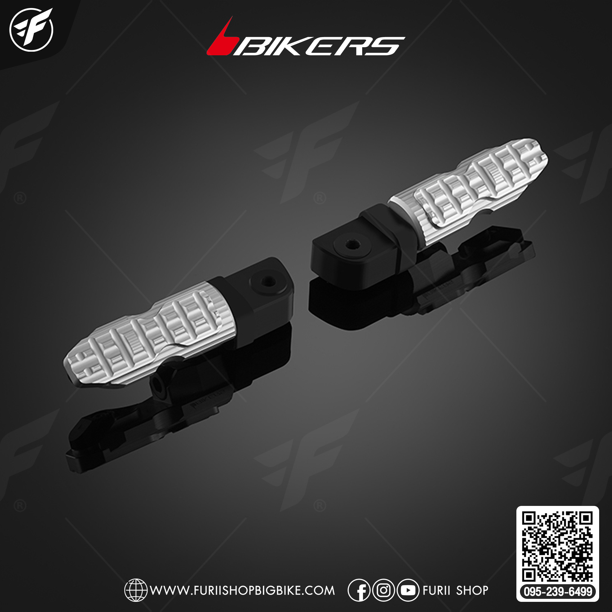 Bikers พักเท้าหลัง for Malaguti Madison150