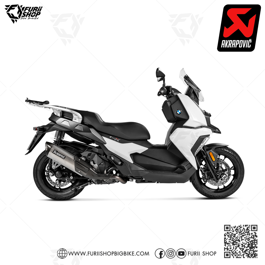 ท่อมอเตอร์ไซค์ AKRAPOVIC Slip-On Line (Titanium) FOR BMW C400X/C400GT 2019 ท่อแต่ง ท่อสูตร ท่อบิ๊กไบค์ ท่อBigbike ท่อไอเสีย