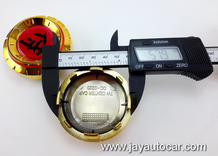 ฝาล้อรถยนต์ สำหรับ ล้อแม็ก SAMURAI สีทอง ขนาด 60 มิล 1ชุด 4ชิ้น