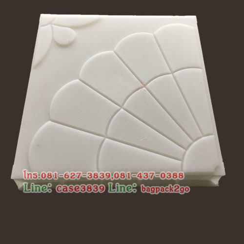 แม่พิมพ์บล็อคคอนกรีต ลายบานชื่น ขนาด 25x25x5 cm 5 ชิ้น