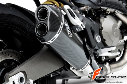 ท่อมอเตอร์ไซค์ ZARD CARBON SLIP-ON FOR DUCATI MONSTER821 ท่อแต่ง ท่อสูตร ท่อบิ๊กไบค์ ท่อBigbike ท่อไอเสีย เอ็กพอร์ต