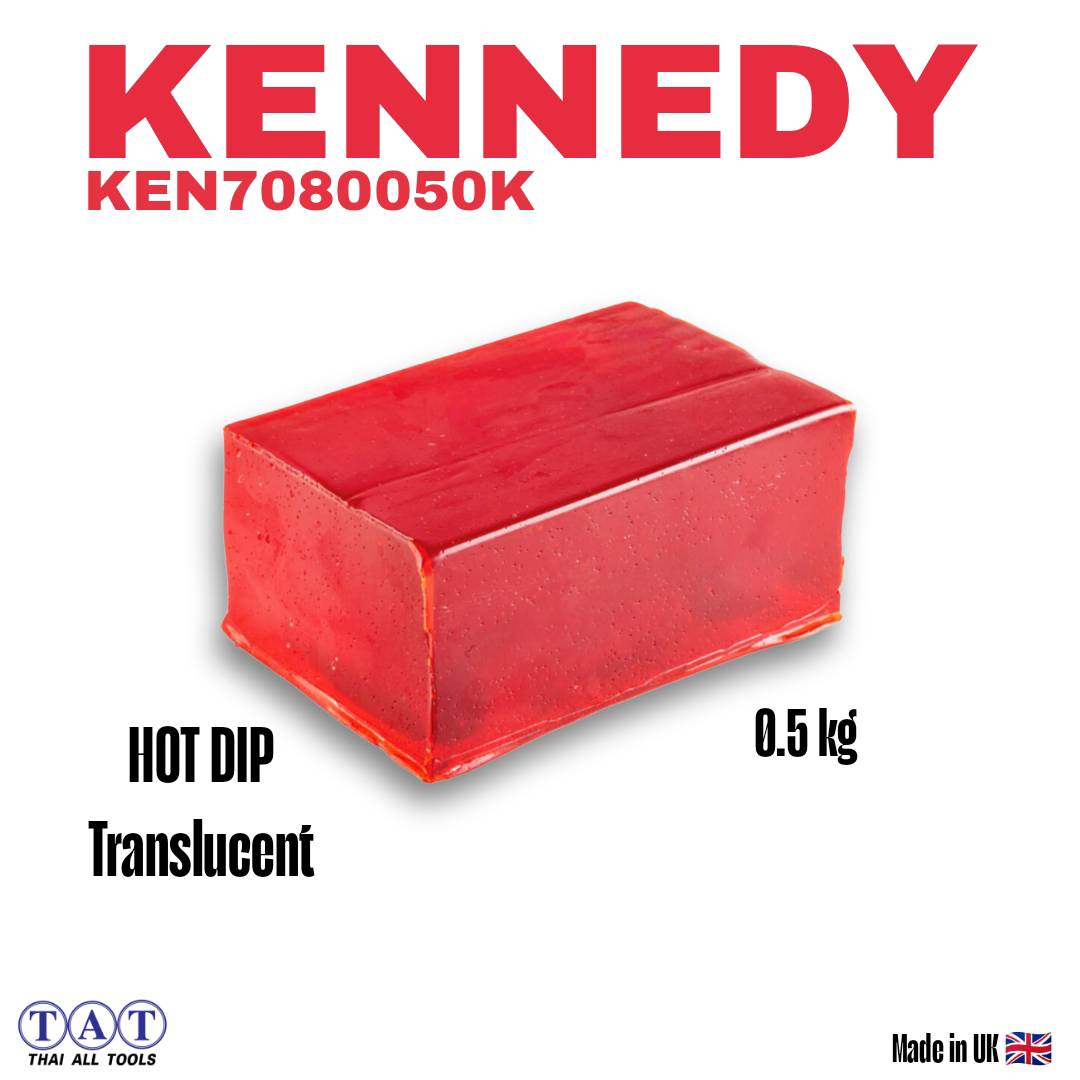 Hot Dip Bar เคลือบร้อนแบบโปร่งแสง สีแดง KENNEDY 1 ชิ้น | เคลือบโลหะกันสนิม
