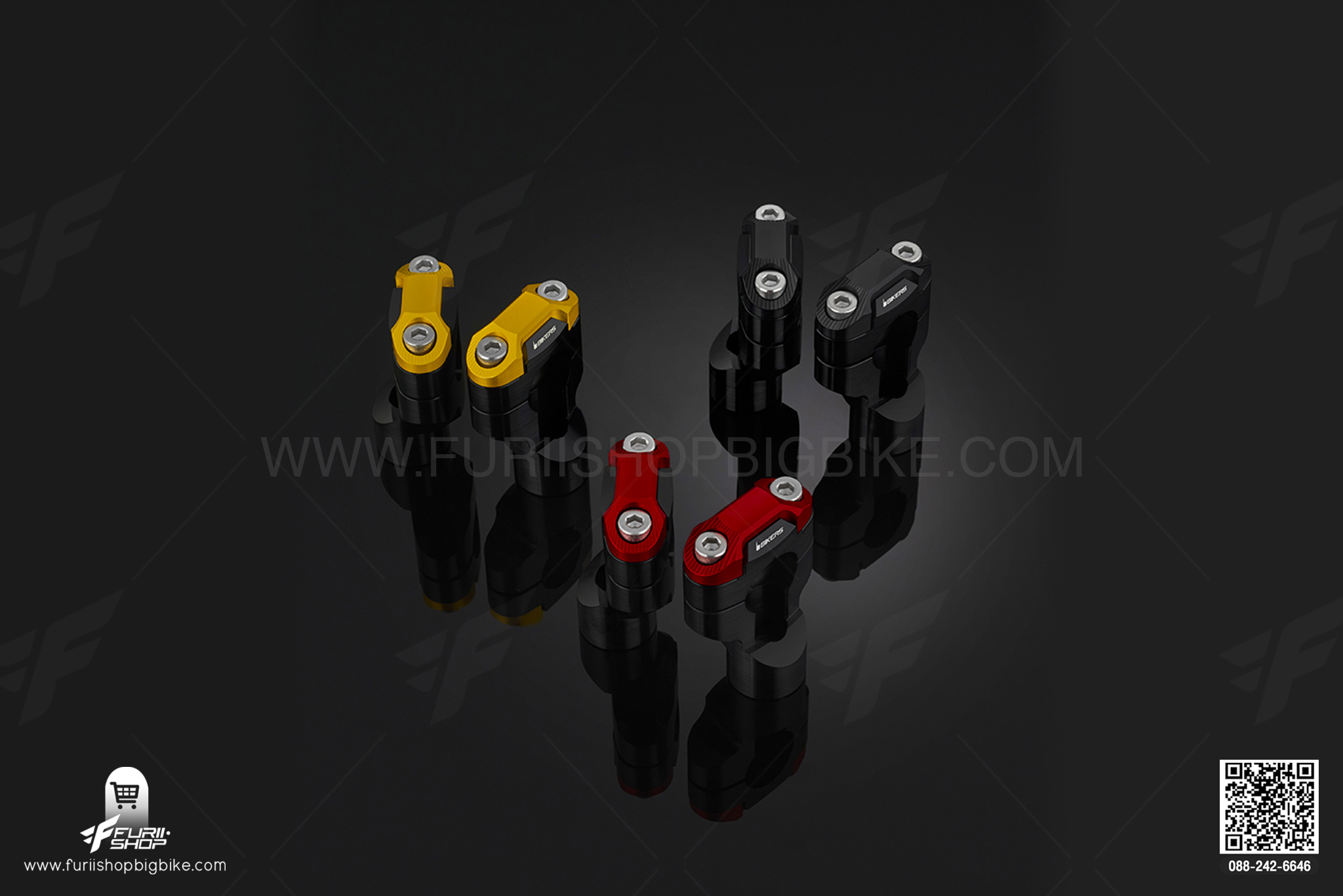 Bar Clamp Set (used with BIKERS' FATBAR, 28.6 mm) Ducati MONSTER795-796