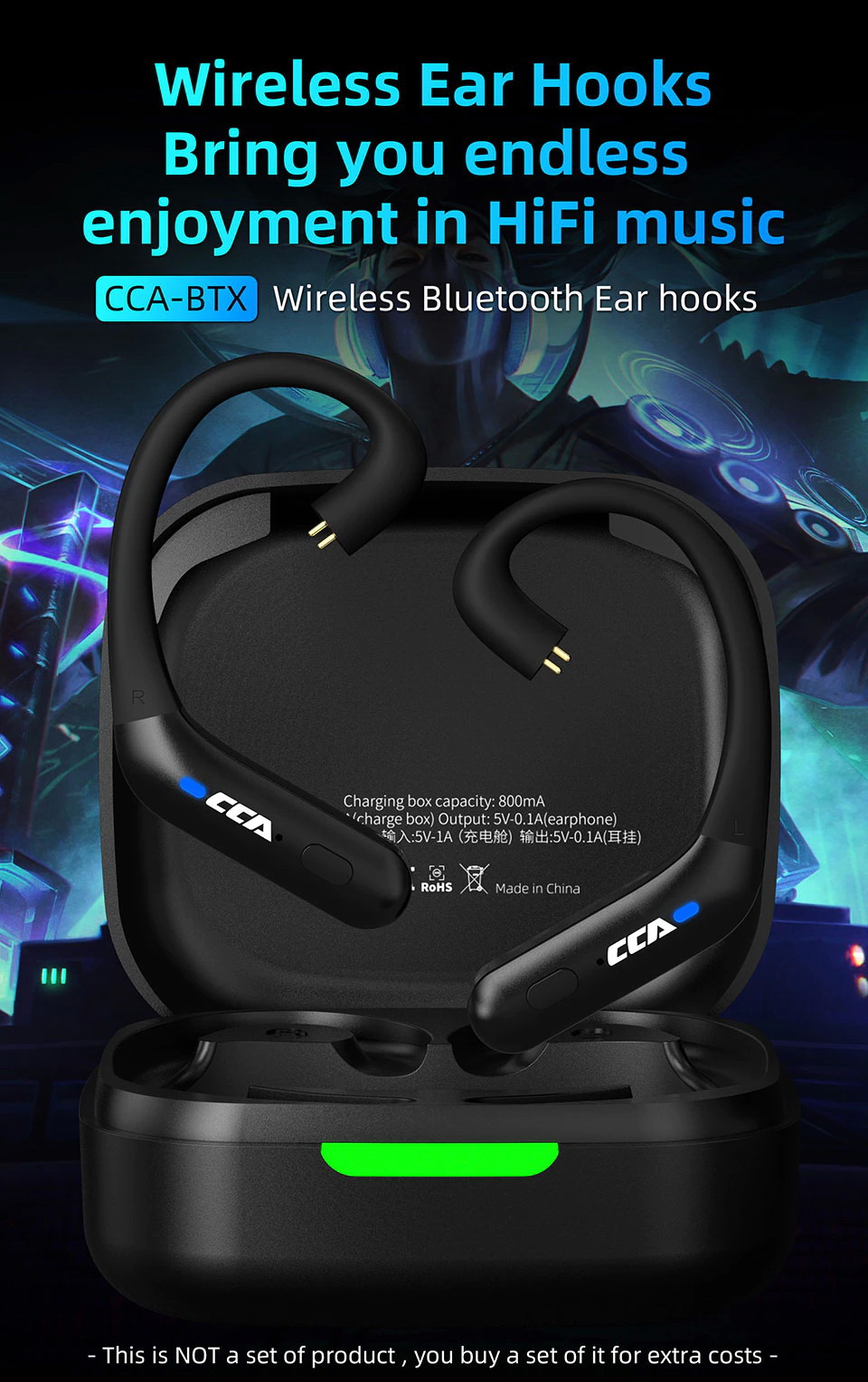ขาย CCA BTX ตัวแปลงหูฟัง ขั้ว 2พิน 0.75 ให้รองรับ Bluetooth 5.2 ประกันศูนย์ไทย