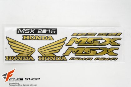สติ๊กเกอร์ลาย MSX สีทอง