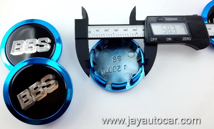 ฝาล้อรถยนต์ BBS สำหรับ ล้อแม็ก สติ๊กเกอร์เรซิ่น BBS ขนาด 58 มิล 1ชุด 4ชิ้น สีฟ้า สวยๆ 58mm.