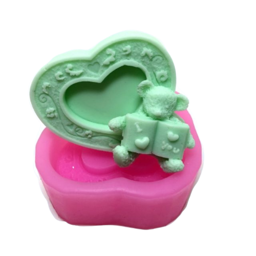 แม่พิมพ์ซิลิโคน หัวใจ ลายหน้ารัก เลือกแบบ