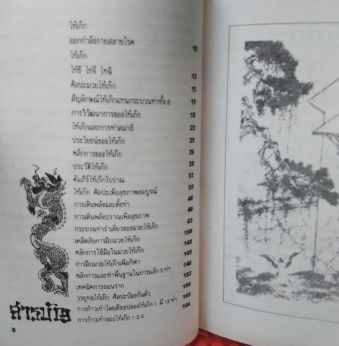 ไท้เก๊กเพื่อสุขภาพ โดย ผ่องศรี พยาชม รวมเล่มจากนิตยสารสวยทันโลก มีภาพประกอบ ในซีล