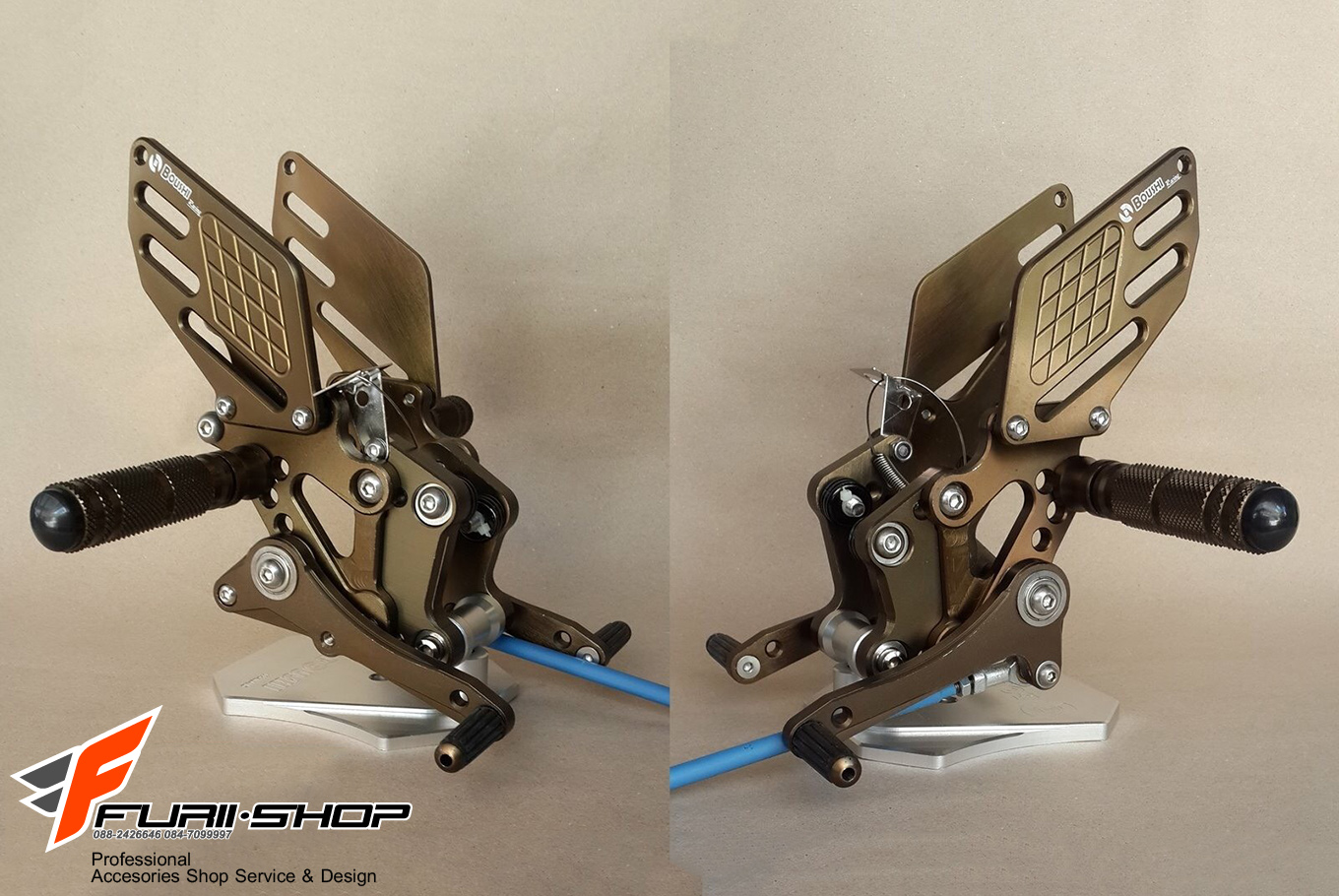 เกียร์โยง Boushi สีไทเท for NINJA 250 300 Z250