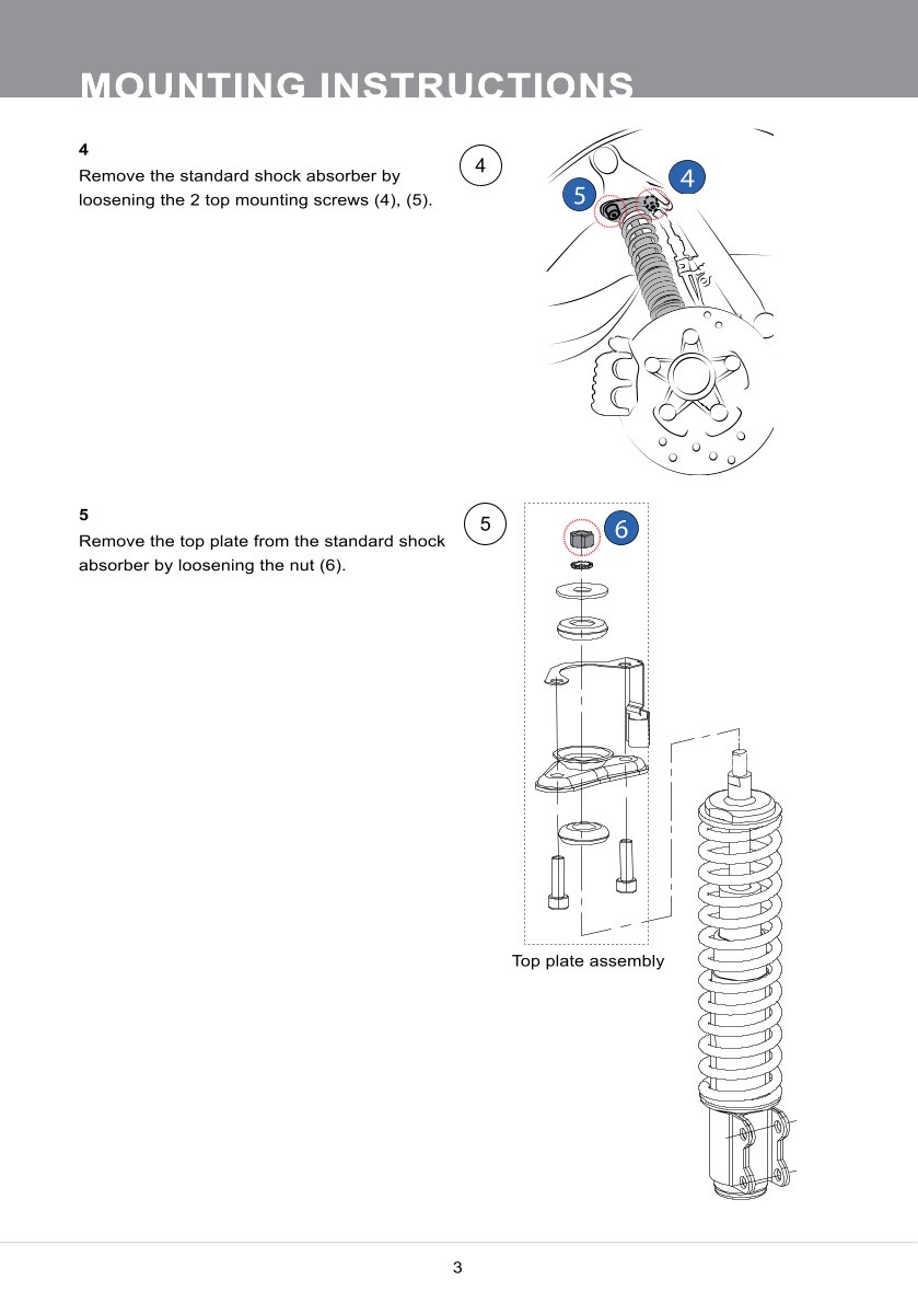 โช้คหน้า Ohlins PI501 For Vespa Sprint 150 ABS 2017-2025