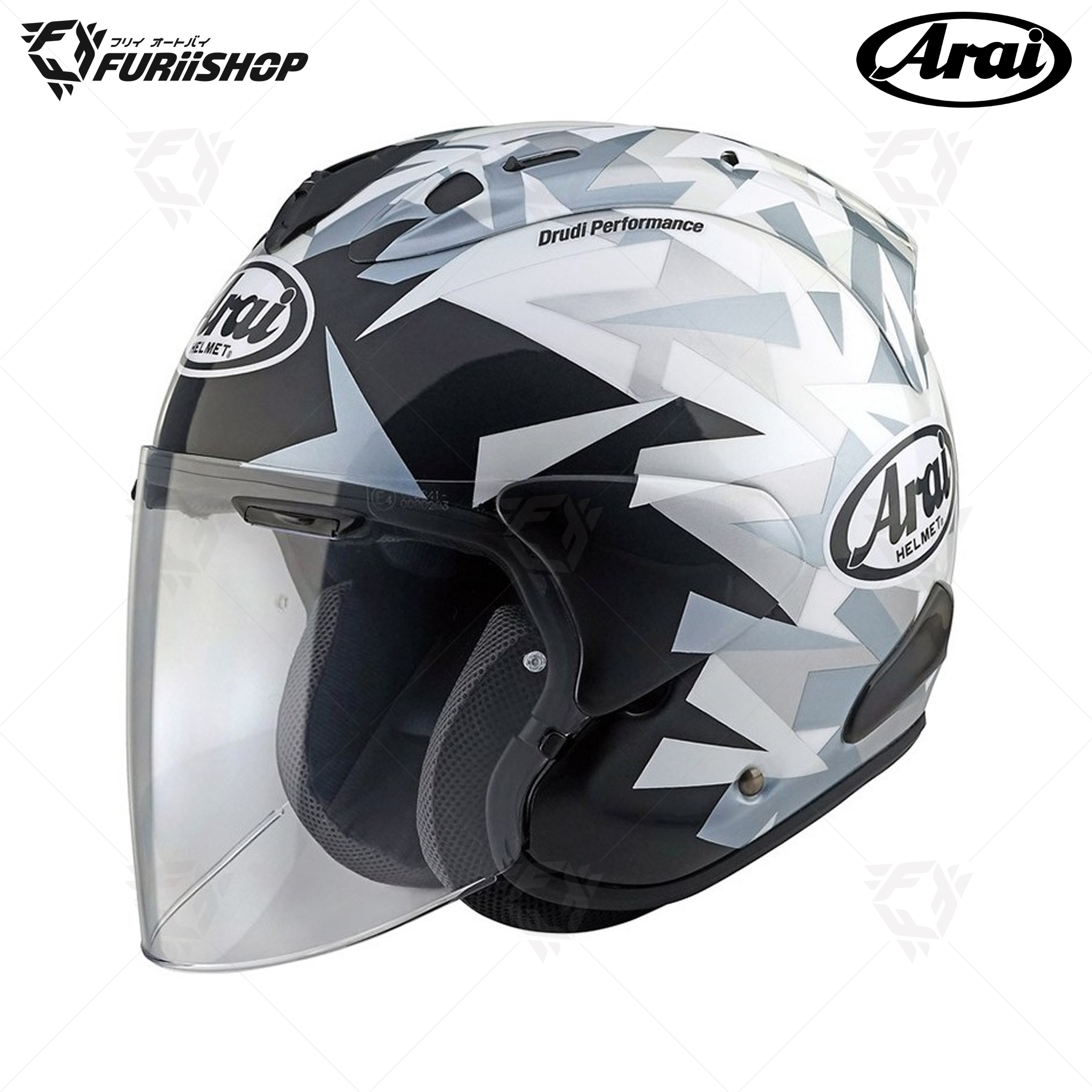 หมวกกันน็อคเต็มใบ Arai : SZ-R EVO Mimesis White