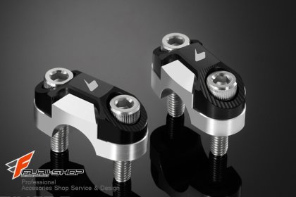 ตุ๊กตาแฮนด์ BIKERS FOR ฮอนด้า HONDA MSX BAR CLAMP SET ดำ