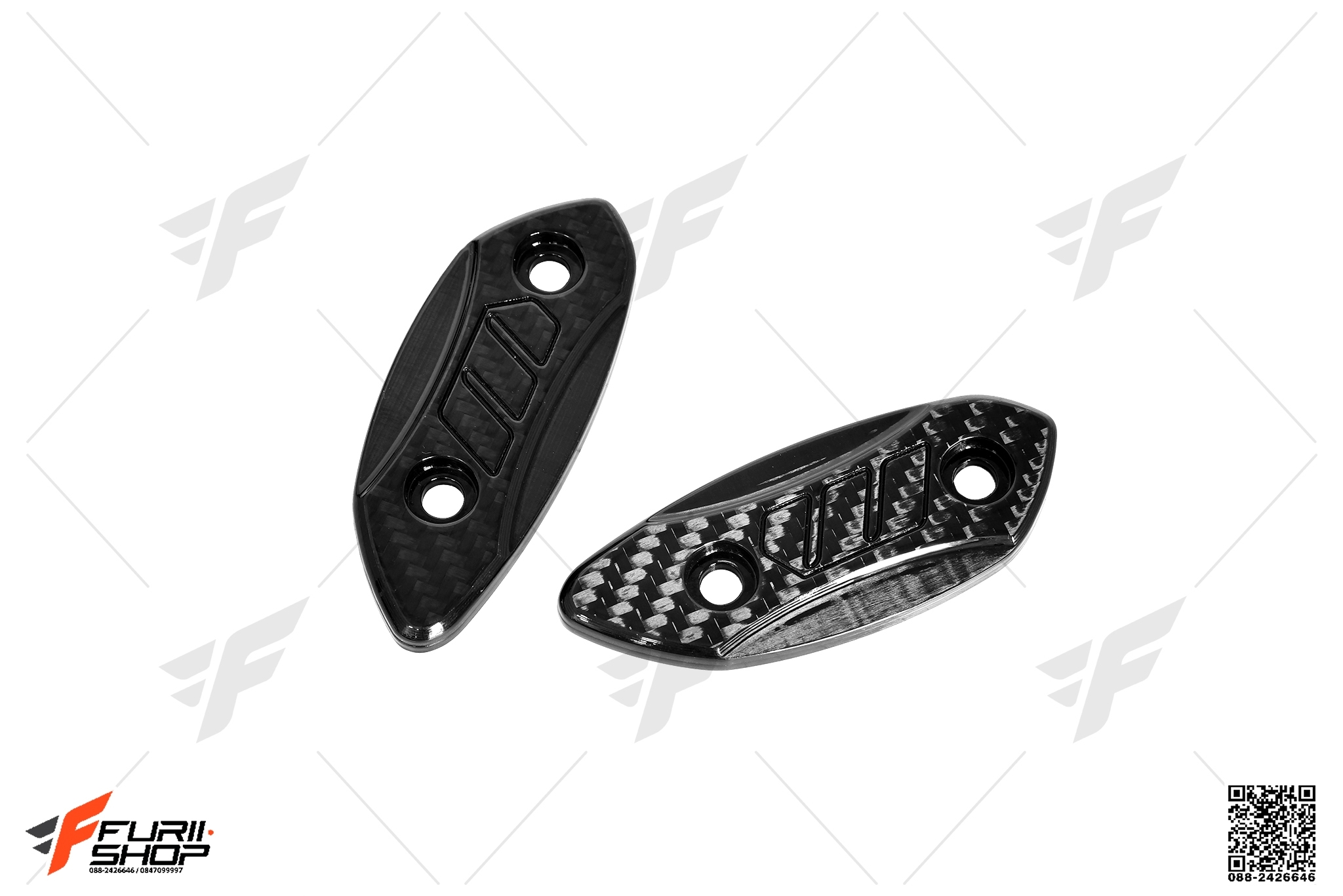 อุดกระจกเคฟล่า WOODS FOR SUZUKI K9/L6