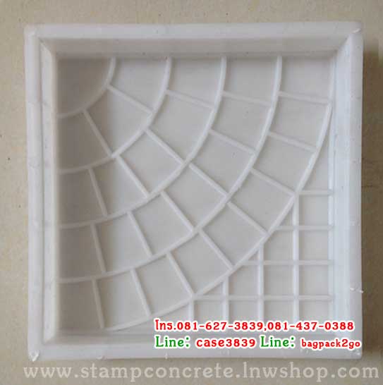 แม่พิมพ์บล็อคคอนกรีต ลายเบญมาศ ขนาด 25x25x4 cm