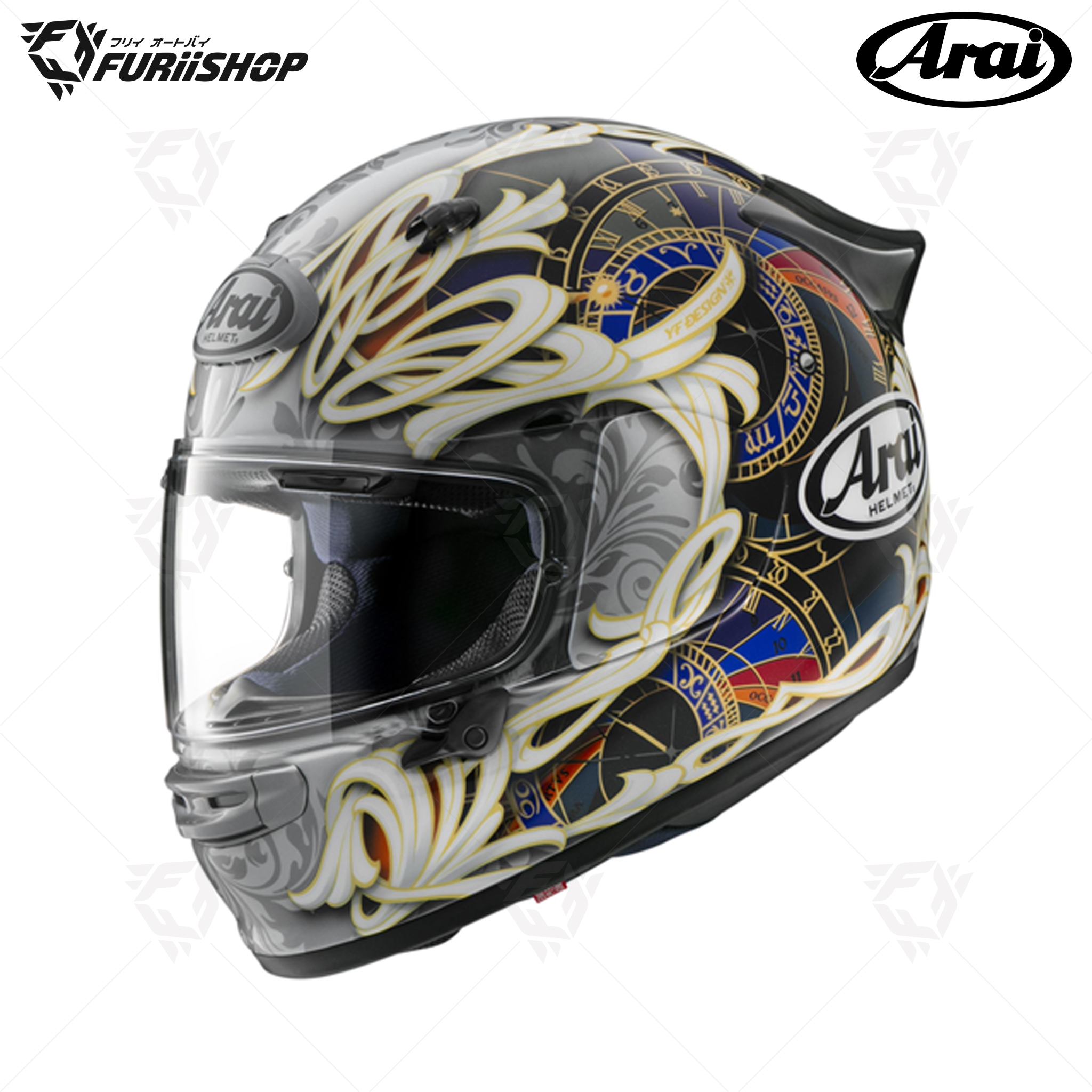 หมวกกันน็อคเต็มใบ Arai : QUANTIC Orloj Silver