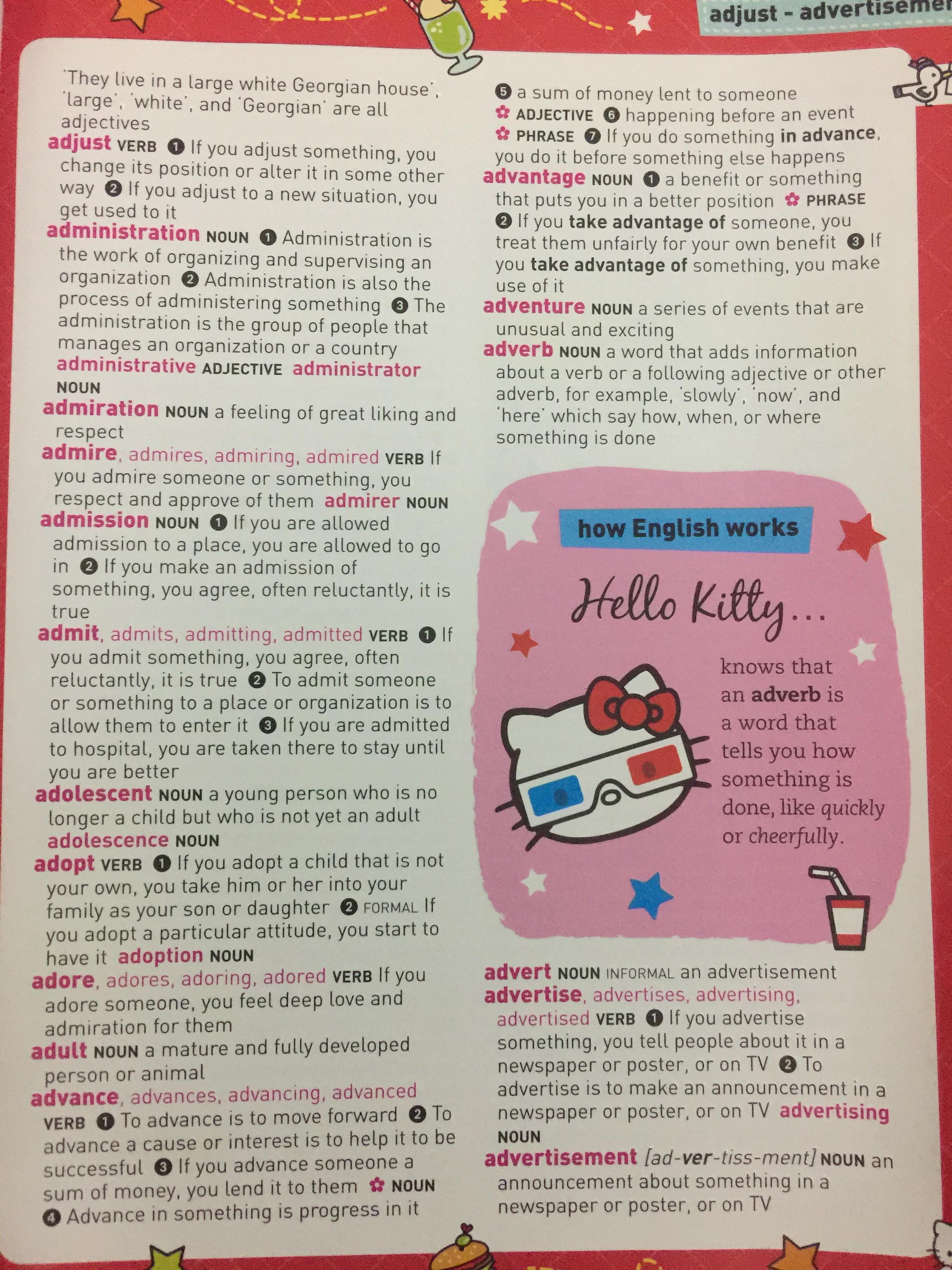 HELLO KITTY Dictionary. By Collins 0 กก.
