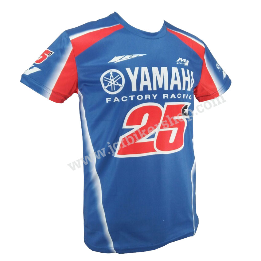 เสื้อยืดแขนสั้น YAMAHA JT-543 เนื้อผ้าไมโครไฟเบอร์ มีประสิทธิภาพในการซับเหงื่อสูง แห้งเร็ว
