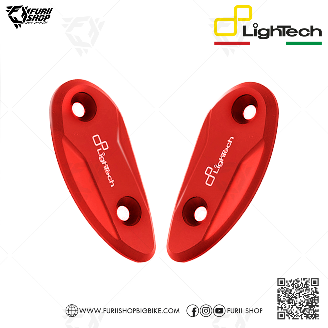 อุดกระจ(แดง) Lightech Mirror Cap (Red) : for Honda CBR1000RR 2008-2016
