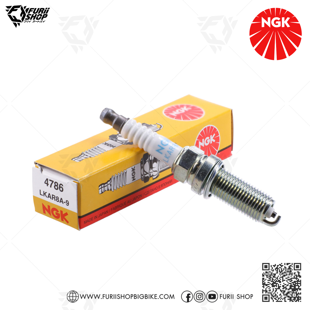 หัวเทียน NGK LKAR8A-9 ขั้ว Nickle ใช้สำหรับ KTM RC390 / 390 Duke [ แทน VR5NE ] (1 หัว)