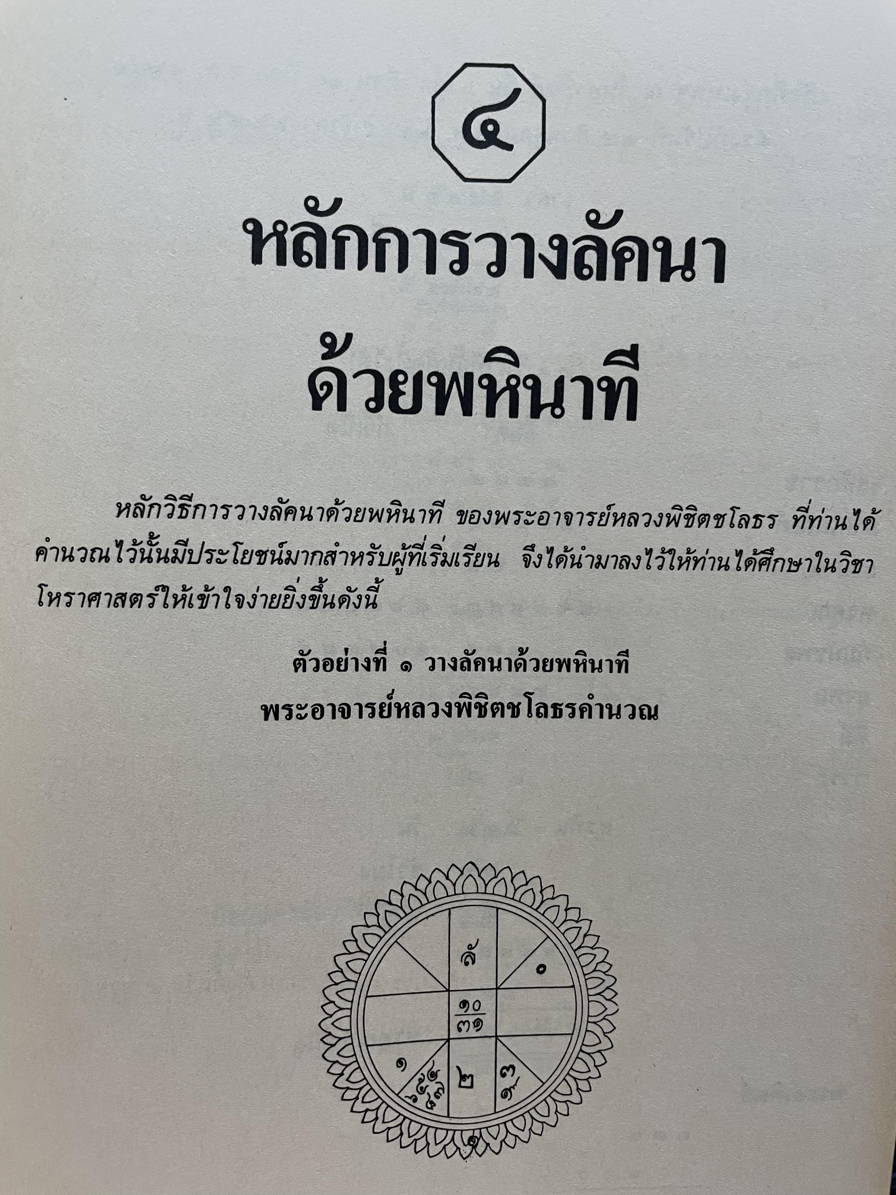 คู่มือโหร การวางลัคนาสำเร็จ และ การให้ฤกษ์ โดย โหร ญาณโชติ 3,500 กรัม