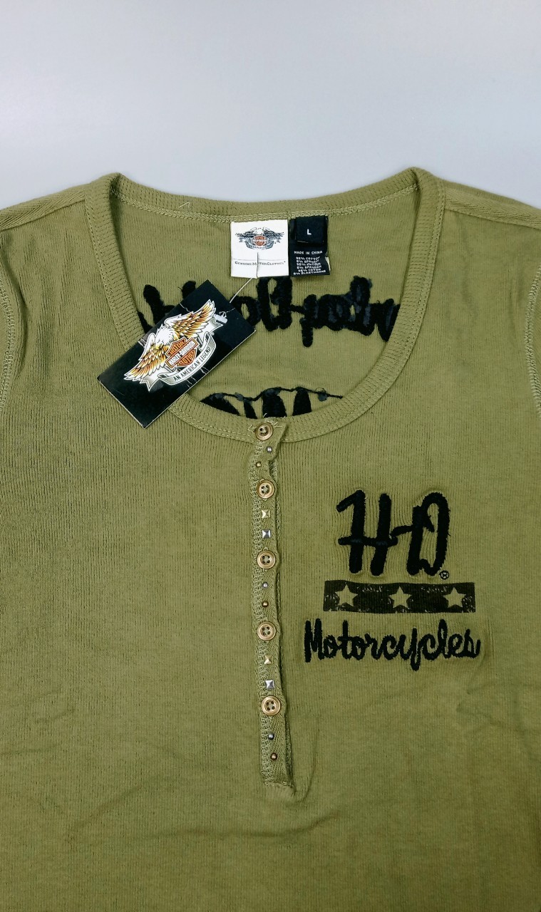 เสื้อยืดแขนยาว H-D ผู้หญิง L,XL