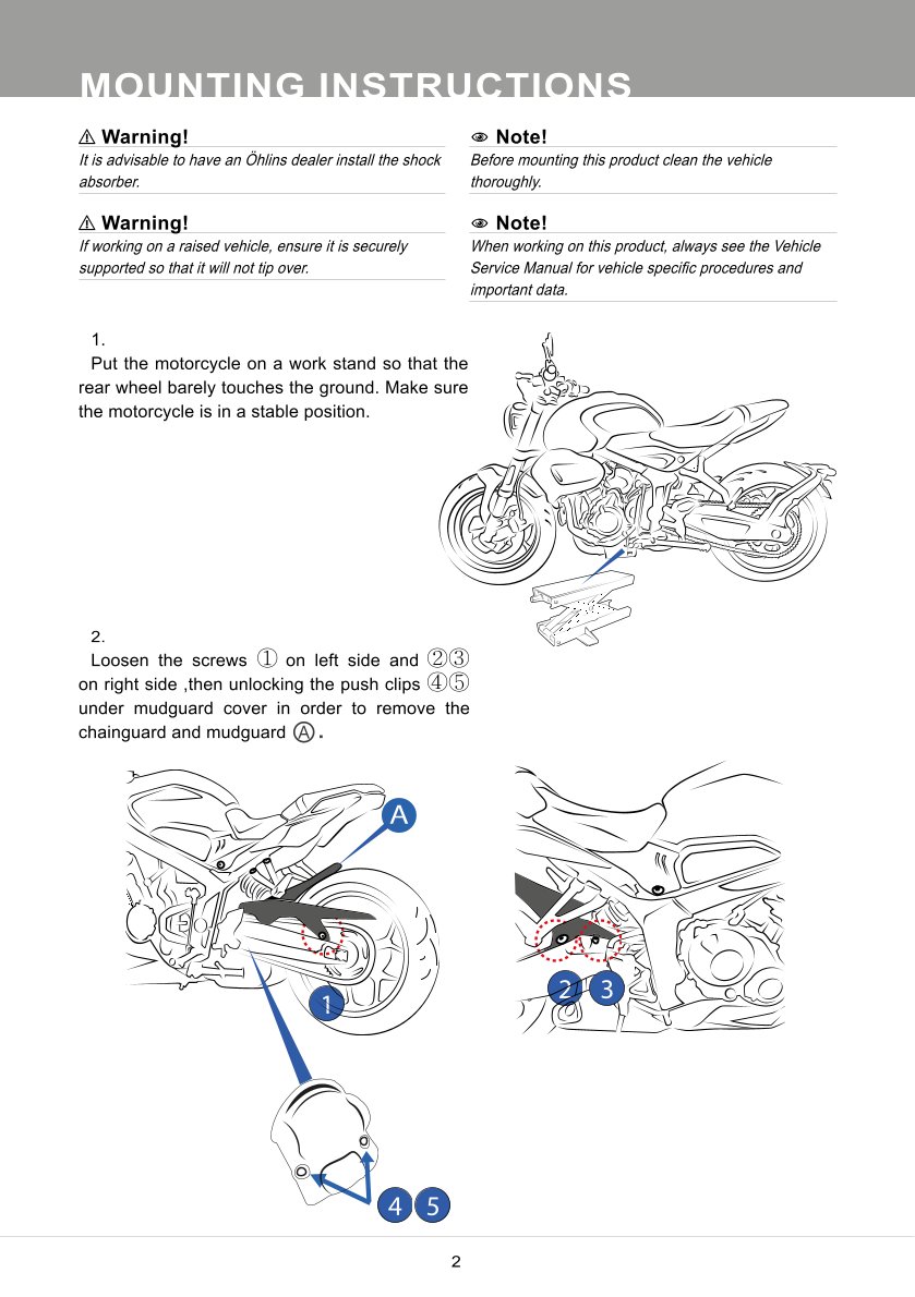 โช๊คหลังแต่ง Ohlins TR135 For Triumph Trident 660 ปี 2021