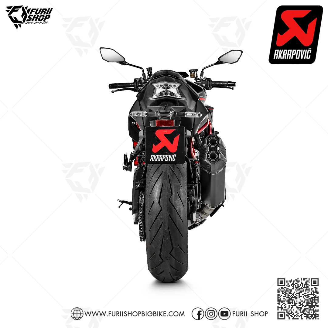 ท่อแต่ง Akrapovic Slip on Black : for Kawasaki Z H2 2020-2022