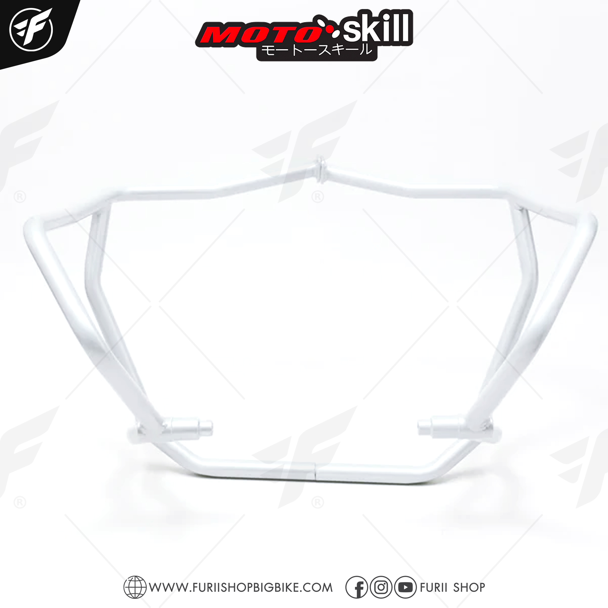 แคชบาร์ V.2 MOTOSKILL Crash bar V.2 สำหรับ SUZUKI V-Strom 1000