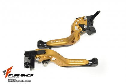ก้ารเบรคก้านครัช RZM ปรับระดับพับได้ สีทอง FOR YAMAHA MT07