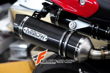 ท่อคู่ ท่อมอเตอร์ไซค์ ARROW CARBON FOR DUCATI MONSTER795/796 ท่อแต่ง ท่อสูตร ท่อบิ๊กไบค์ ท่อBigbike ท่อไอเสีย เอ็กพอร์ต