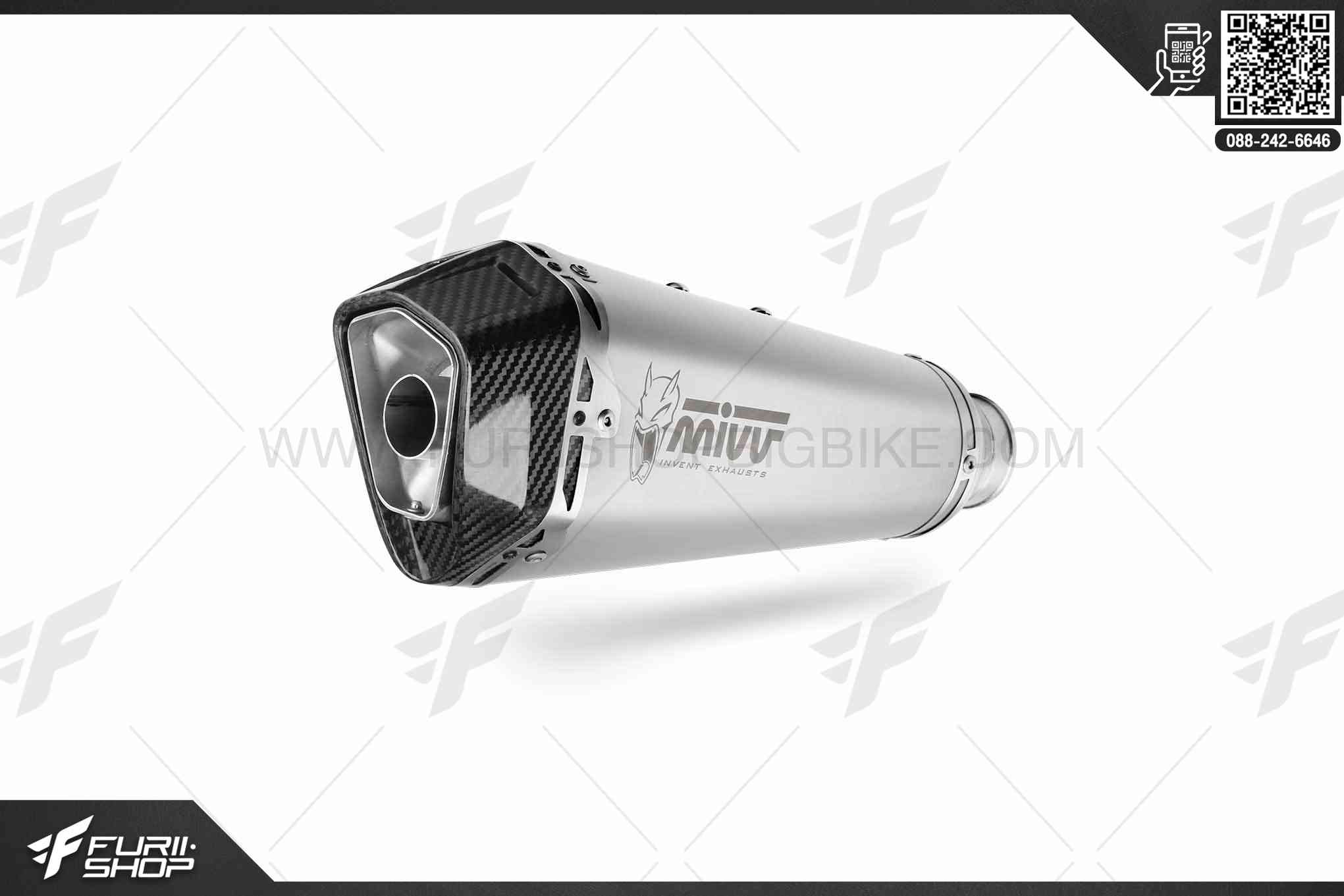 ท่อมอเตอร์ไซค์ MIVV FOR NINJA 650 DELTA RACE ST STEEL CARBON CAP ท่อแต่ง ท่อสูตร ท่อบิ๊กไบค์ ท่อBigbike ท่อไอเสีย
