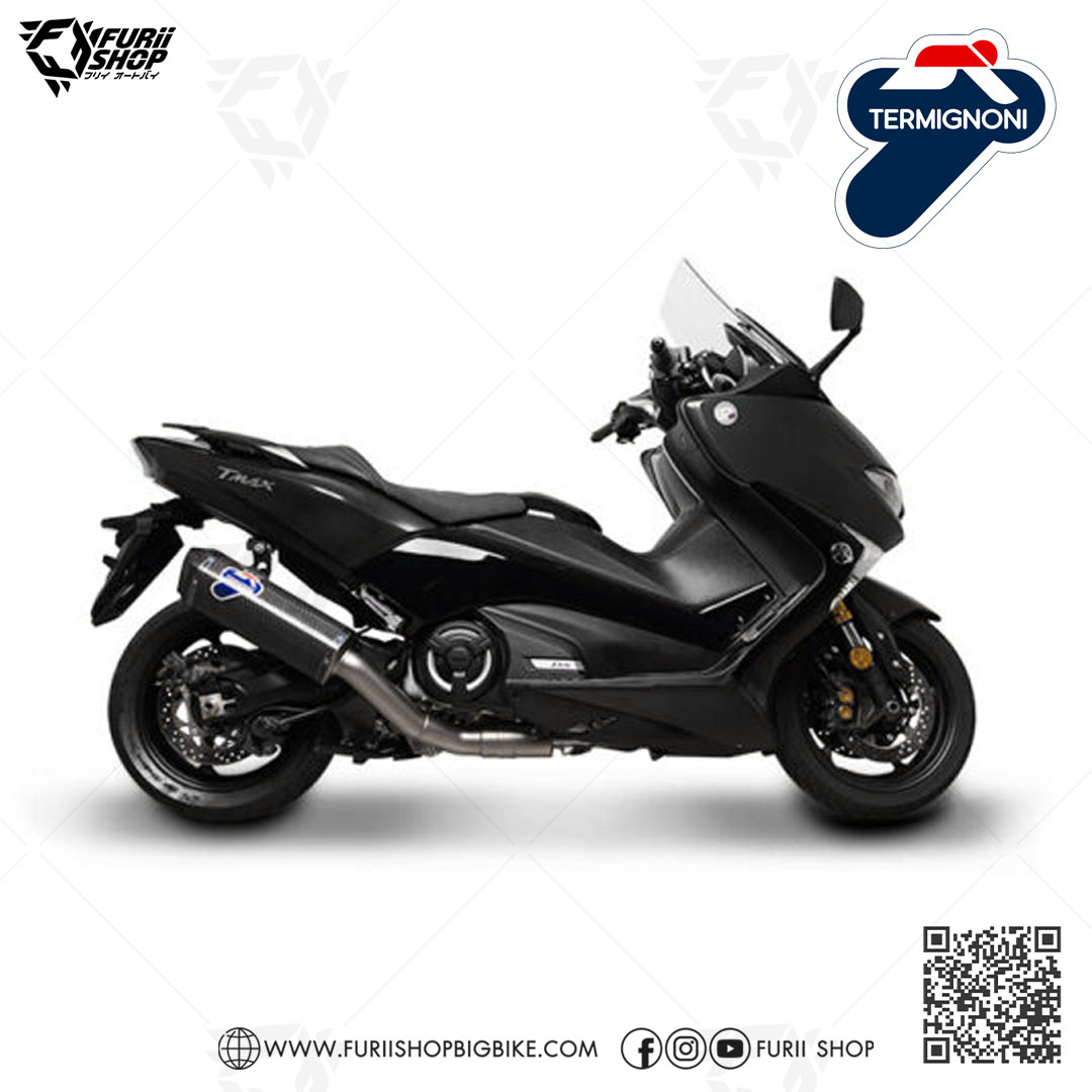 ท่อมอเตอร์ไซค์ Termignoni Carbon : for Yamaha TMAX530 SX/DX 2017-2019 & TMAX560 2020-2021