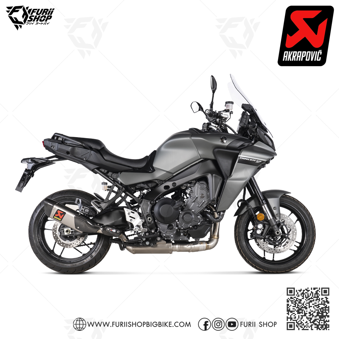ท่อแต่ง Akrapovic Titanium New shape : for Yamaha FJ09 Tracer 9 /GT 2021-2023