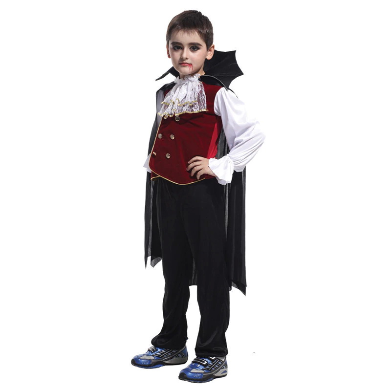 ชุดแฟนซีเด็ก แวมไพร์เด็กผู้ชาย ชุดแดร็คคูล่าเด็ก ชุดฮาโลวีน Kid Boy Vampire Fancy Costume Prince Halloween