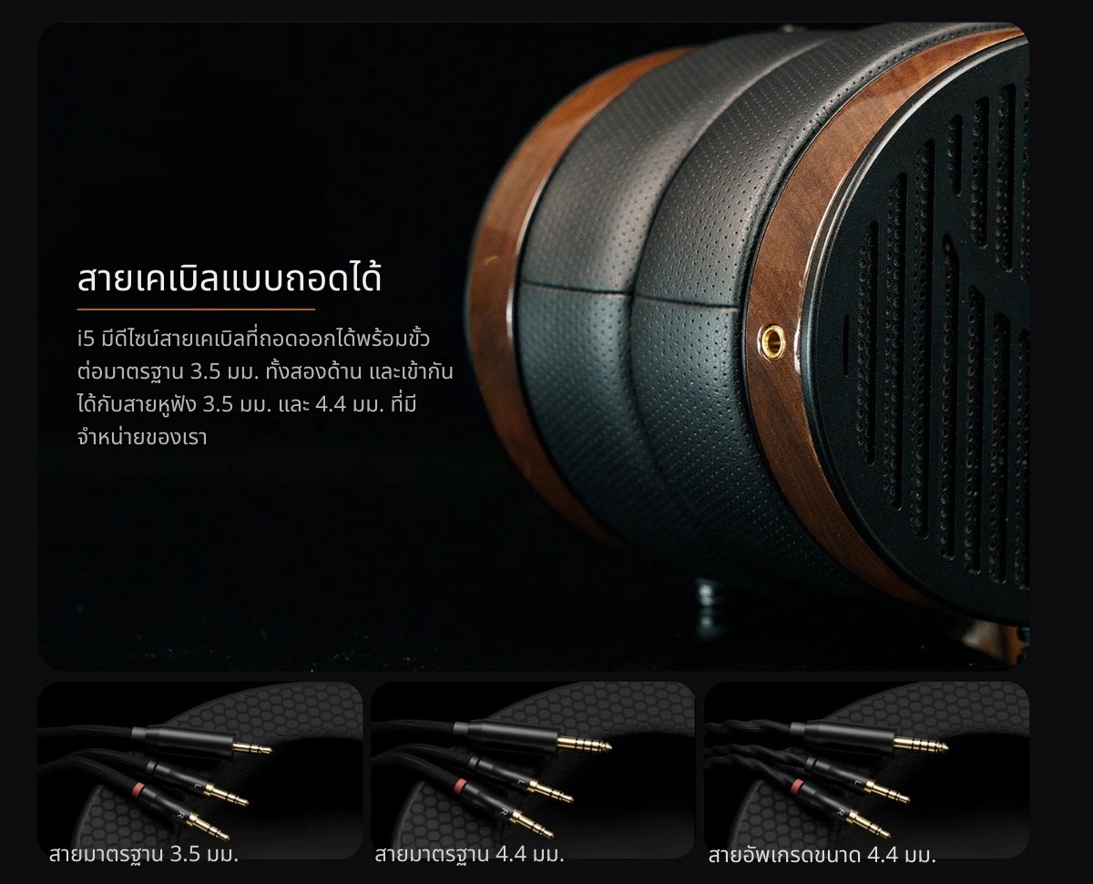 Fosi Audio i5 หูฟังไดรเวอร์ Planar ขนาด 97 มม. ดีไซน์แบบเปิดหลัง ประกันศูนย์ไทย
