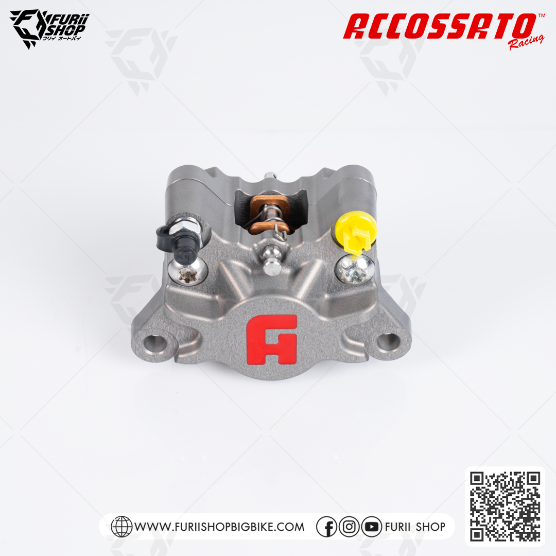 ปั้มล่าง Accossato Front Axial Brake 2P Caliper CNC (PZ015H-ST)