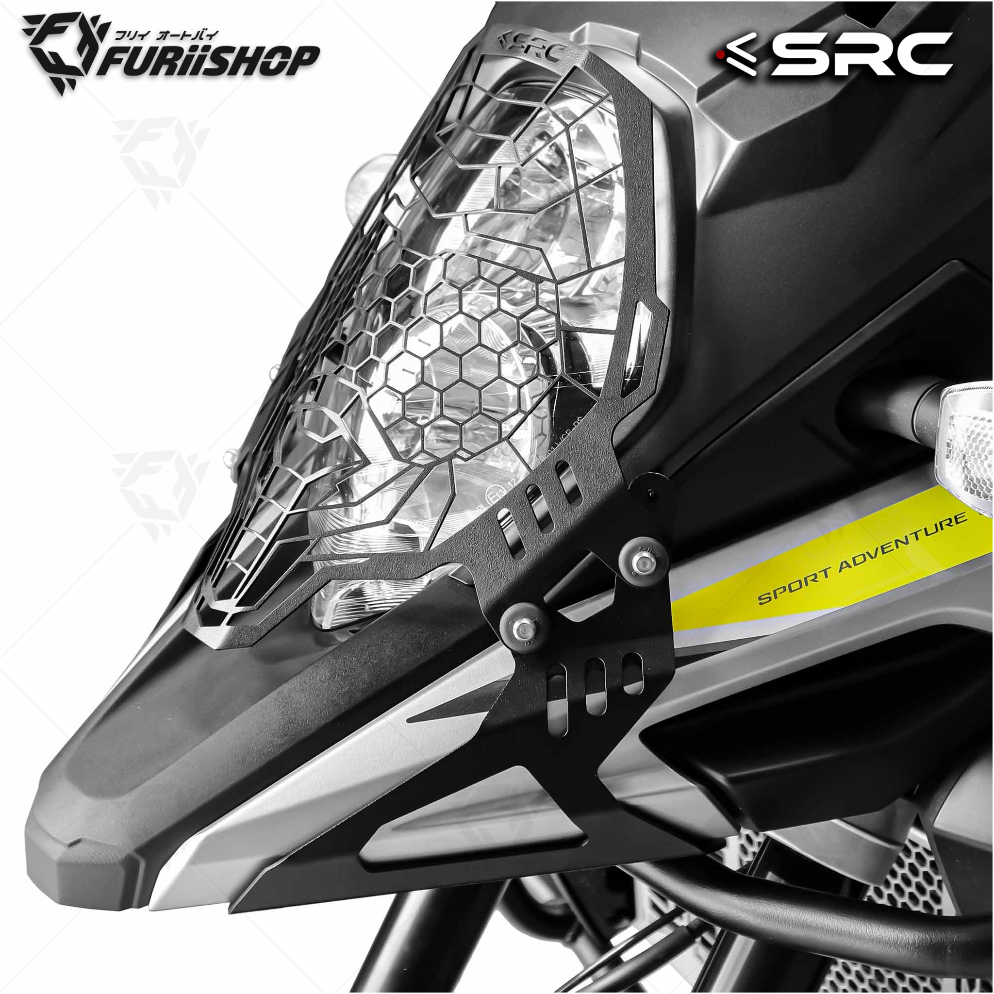 การ์ดไฟหน้า SCR HEAD LIGHT GUARD FOR SUZUKI V-STROM1000
