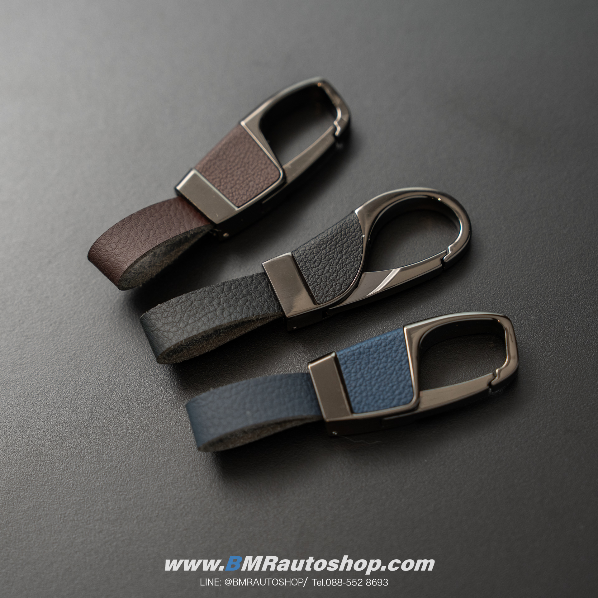 เคสกุญแจอลูมิเนียม+หนังแท้ สำหรับ BMW รุ่น AC227