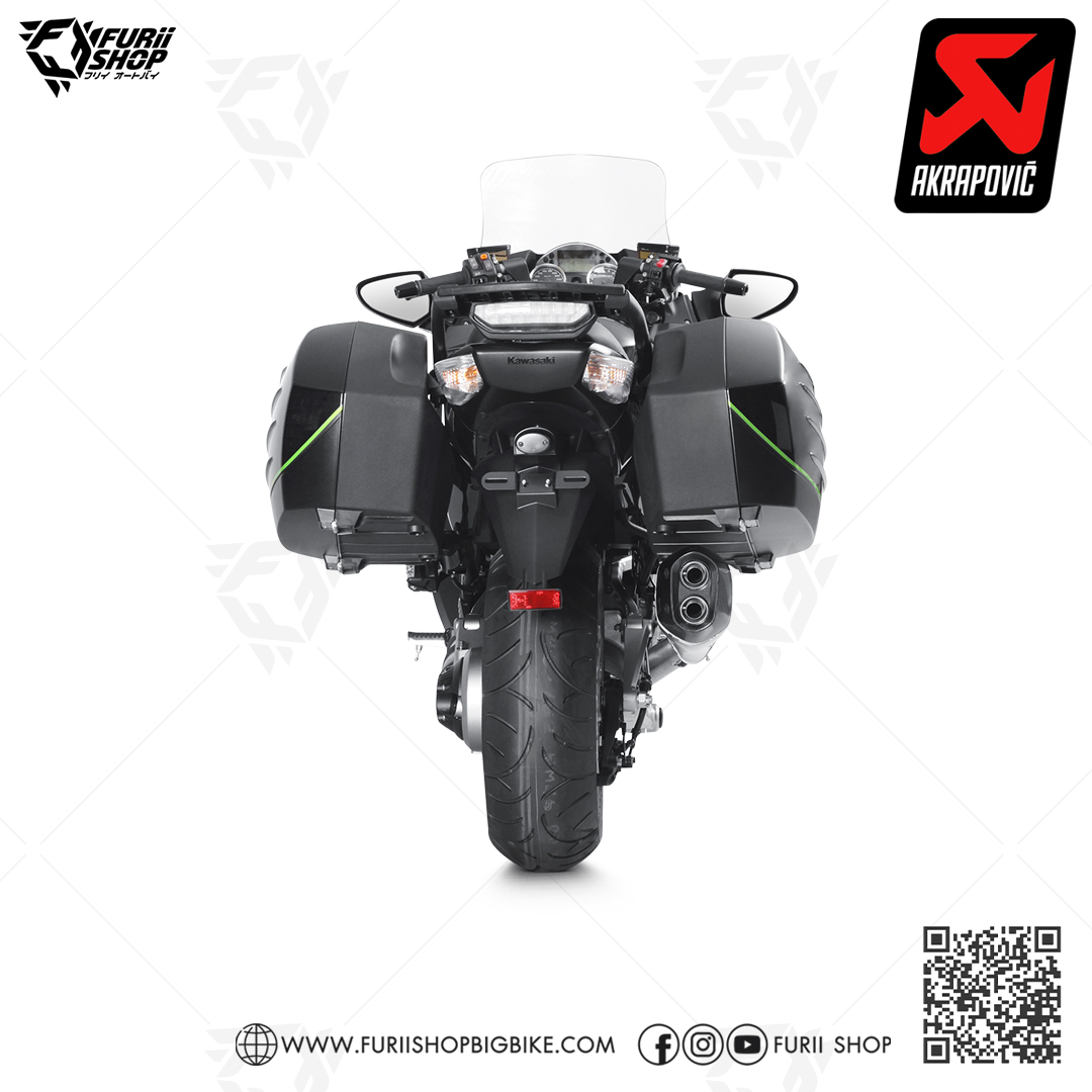 ท่อไอเสียมอเตอร์ไซค์ AKRAPOVIC TITANIUM SLIP-ON FOR KAWASAKI GTR1400
