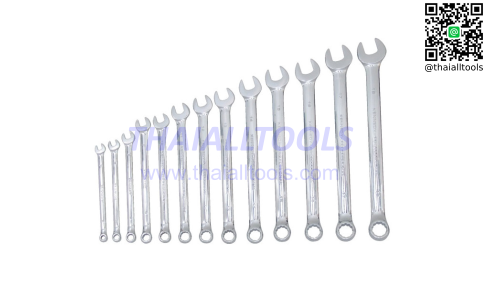 ประแจแหวนข้างปากตาย 1/4-1" A/F PROF COMBINATION SPANNER SET 13PC KENNEDY