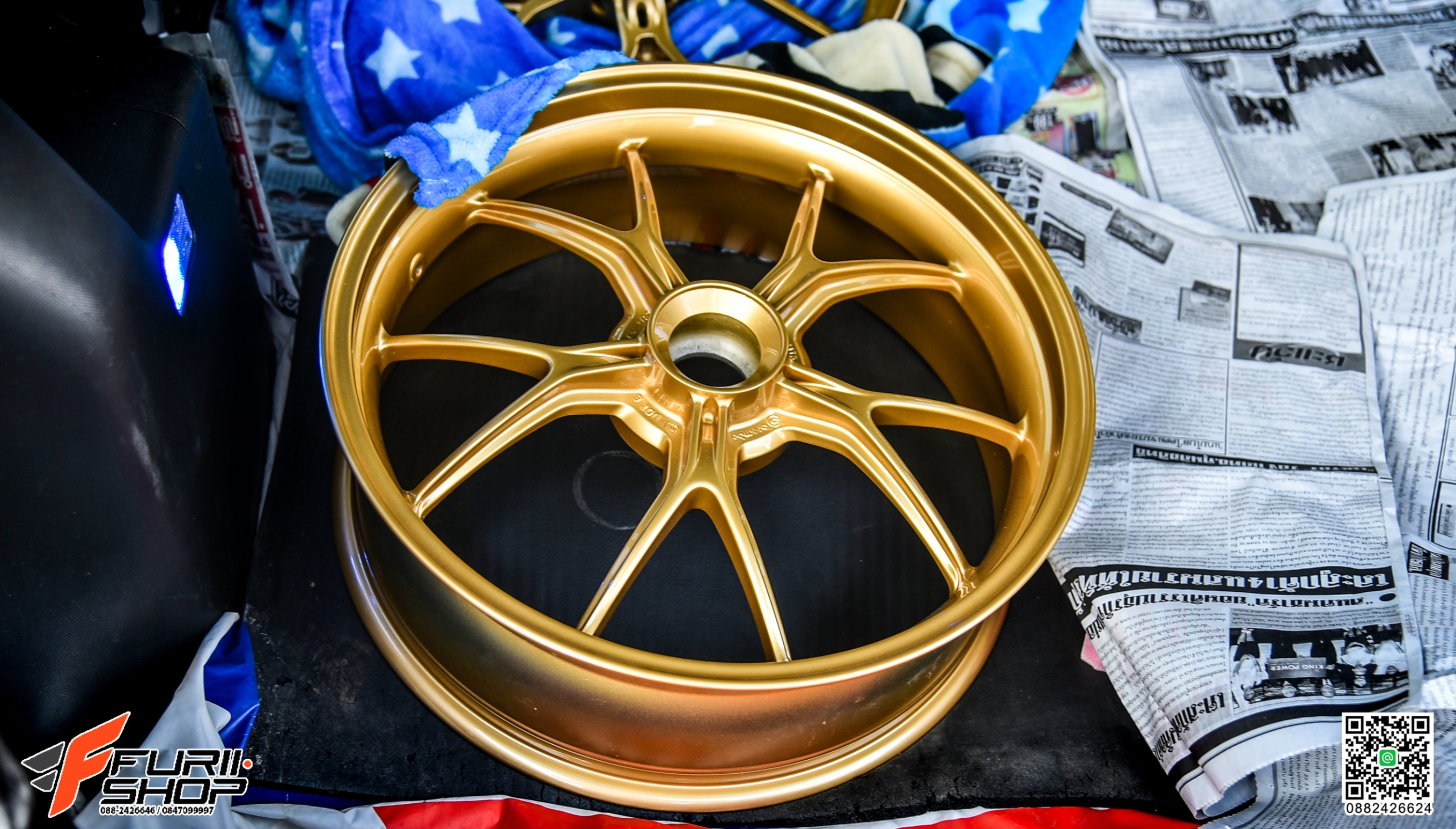 งานทำสี ล้อ สีทองMARCHESINI